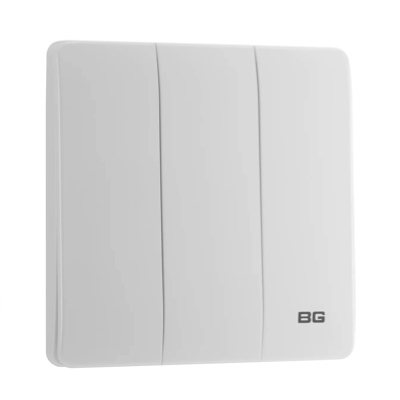British General BG Neo Slimline EDGE TO EDGE 3 GANG 2 WAY Switch PCWH43E